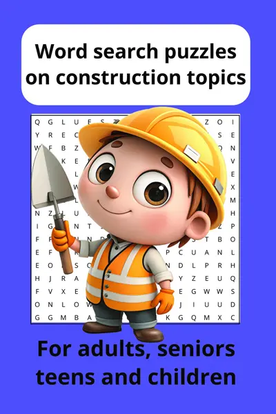 Construction Word Search Cover